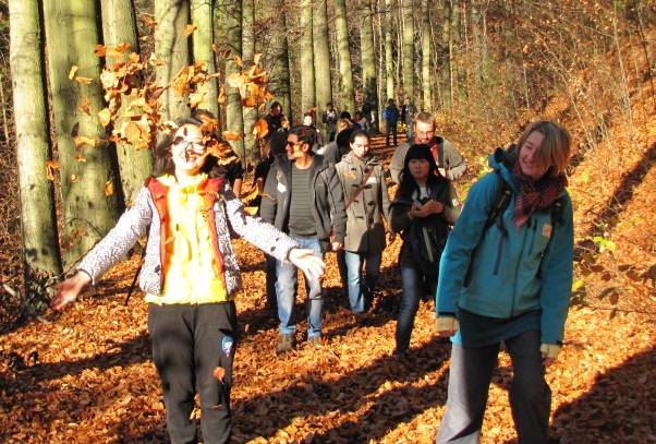 A field day with international students in the area around Dresden