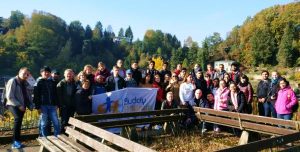 Group picture of Buddy Program's hike to Sächsische Schweiz 2016